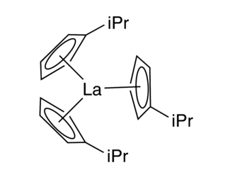 Tris(isopropylcyclopentadienyl)lanthanum(III) Chemical Structure